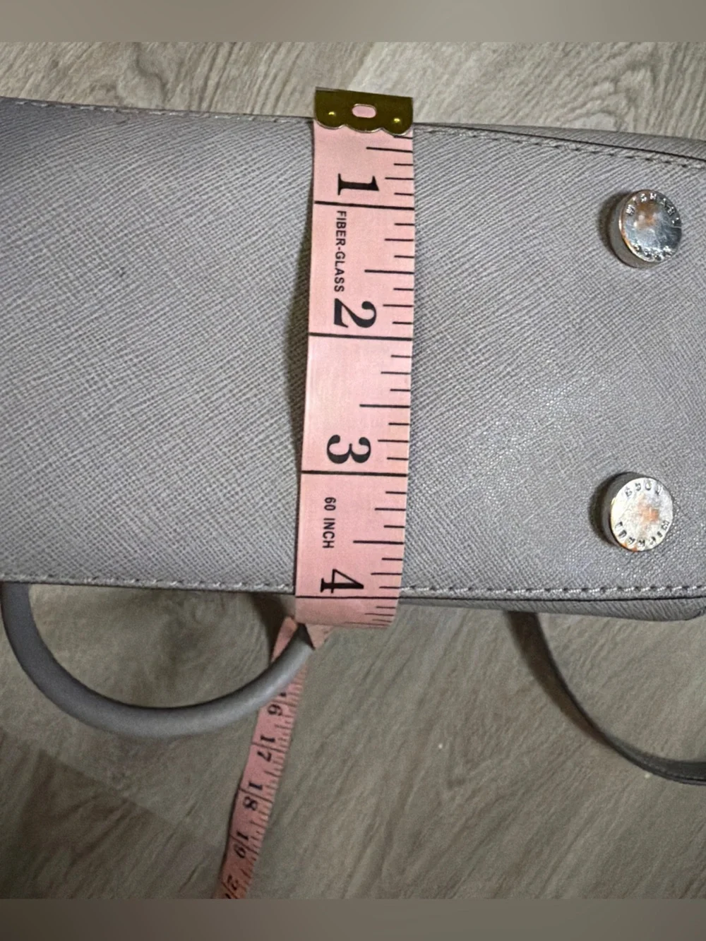 Michael Kors Taupe Saffiano Leather Tote with Crossbody Strap